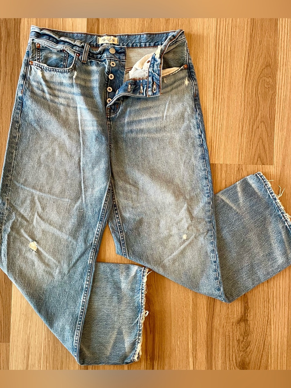 Madewell Women’s 29 Low-Slung Baggy Jeans Denim Button Fly Streetwear Grunge y2k